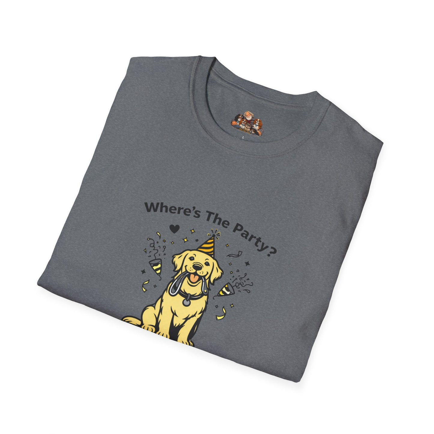 Where's The Party? -- Soft-Color Minimalist Family Collection For Adult Dog Lovers