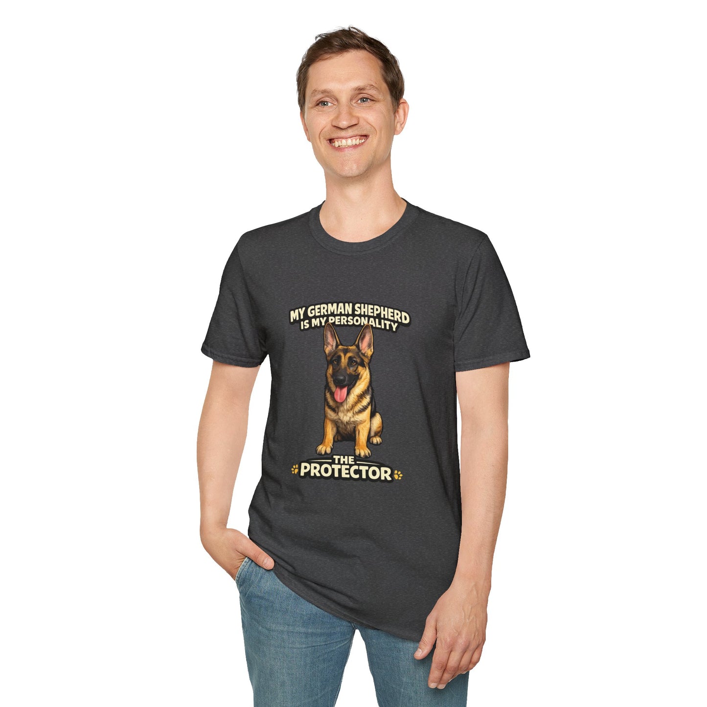 My German Shepherd Is My Personality -- The Protector -- Personalized Dog Breed Tee