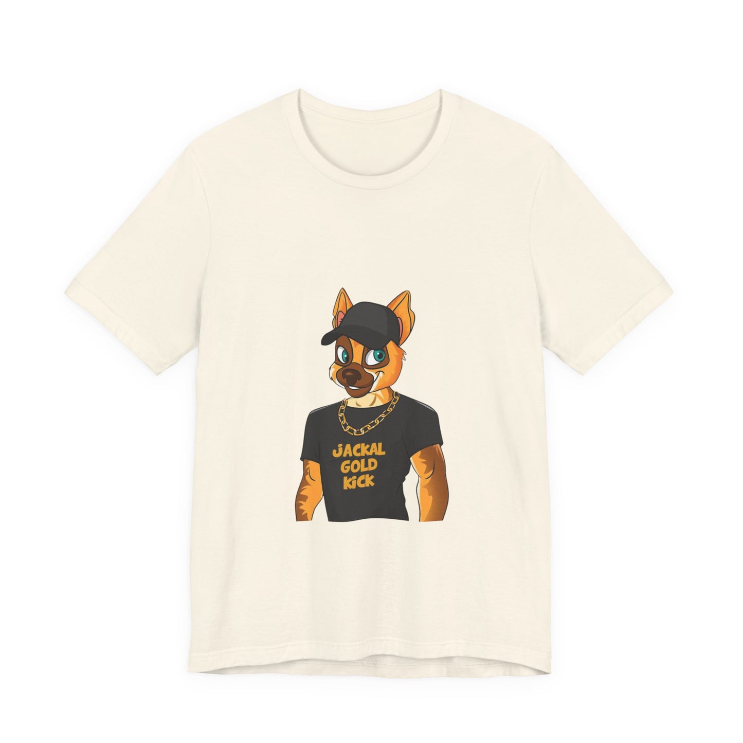‘Jackal Gold Kick’ Unisex Jersey Short Sleeve Tee