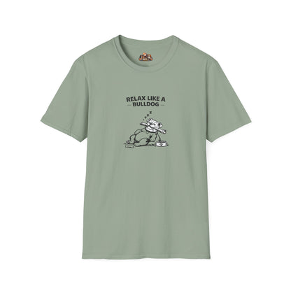 Relax Like A Bulldog  —  Black And White Minimalist Family Collection For Adult Dog Lovers
