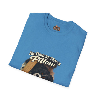 An Honest Man's Pillow Is His Peace Of Mind  —  Dog Lover T-Shirt
