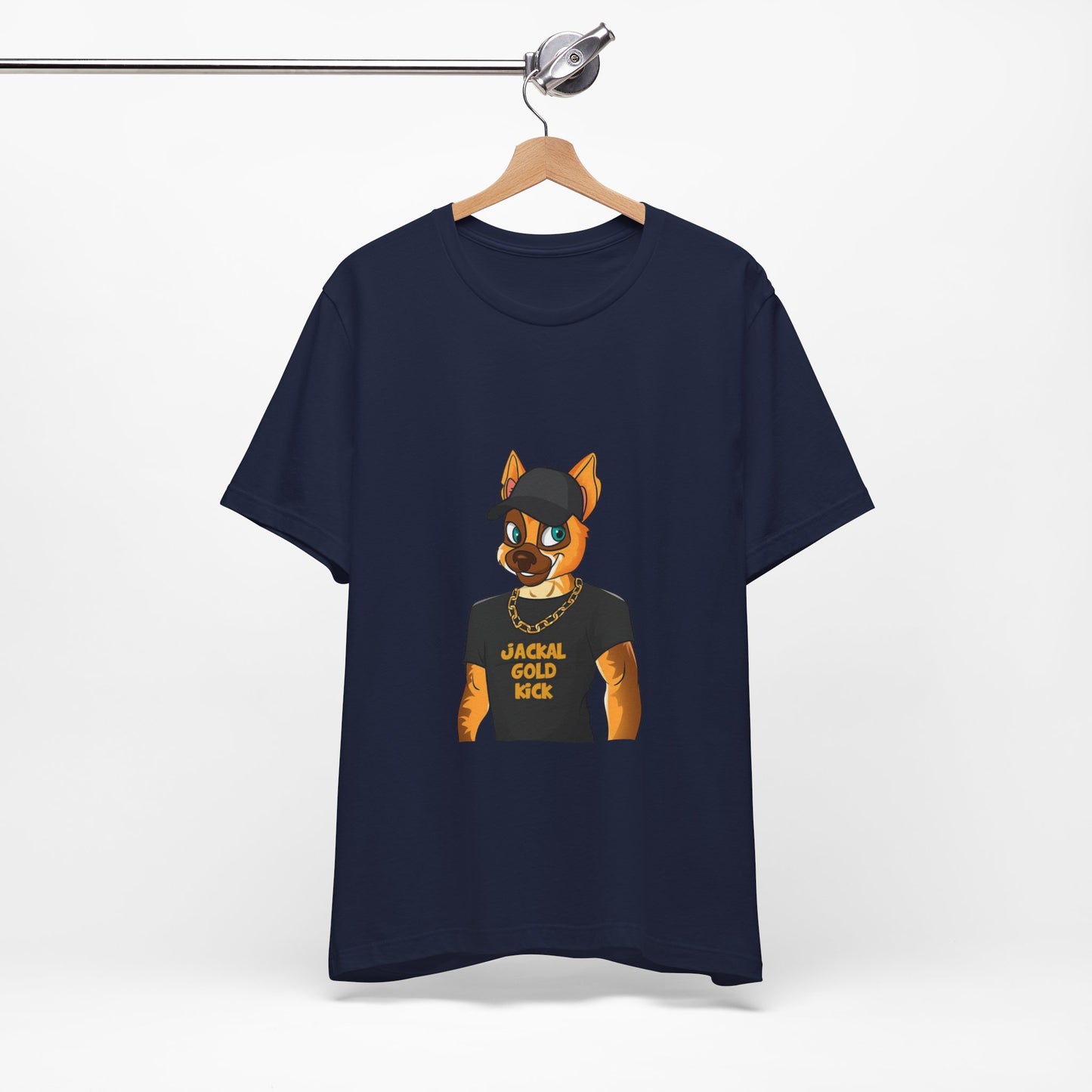 ‘Jackal Gold Kick’ Unisex Jersey Short Sleeve Tee