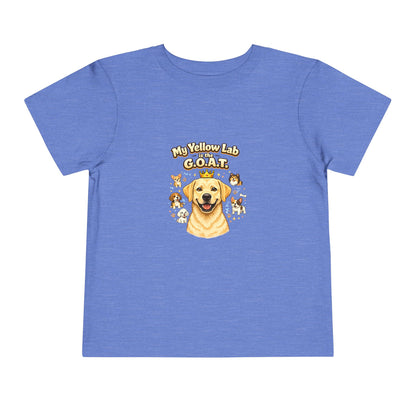 Let your toddler show their pride -- "My Yellow Lab is the G.O.A.T." – Toddler T-Shirt