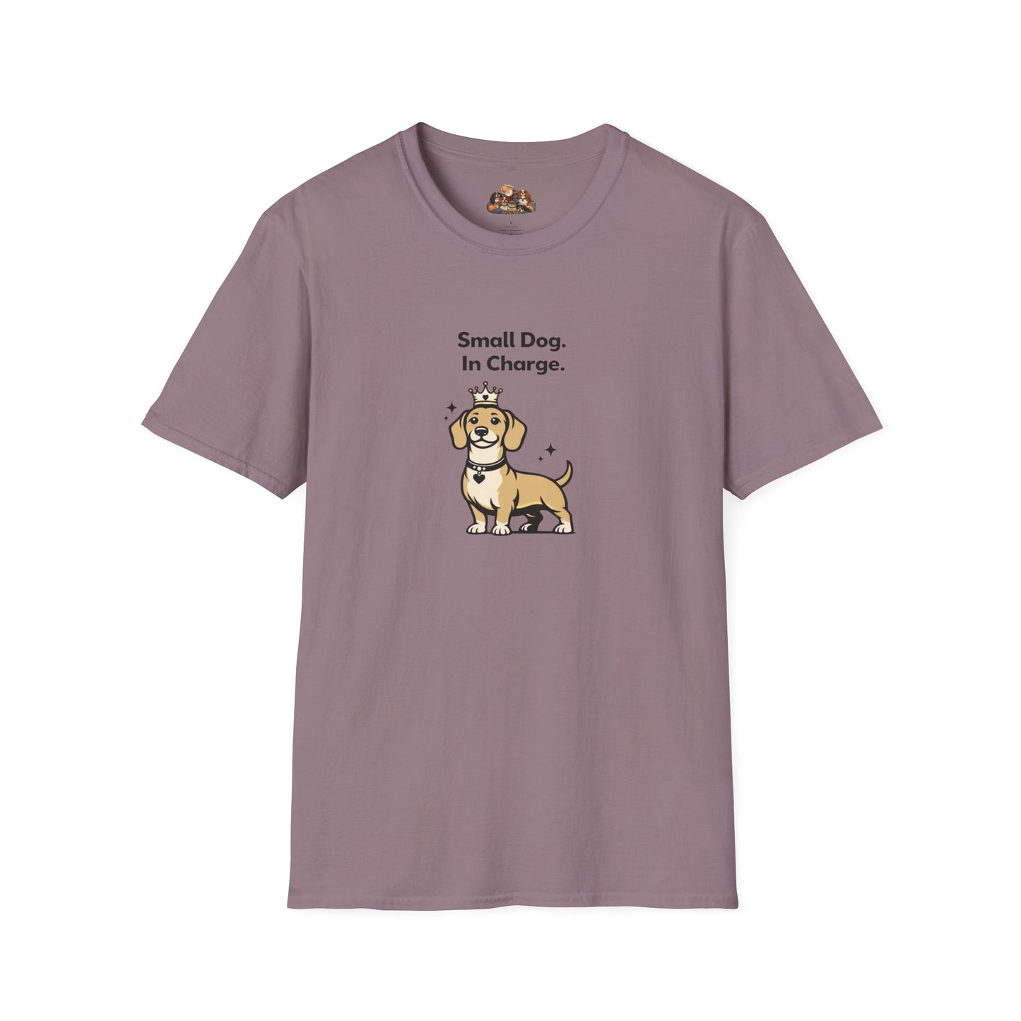 Small Dog. In Charge.  —  Soft-Color Minimalist Family Collection For Adult Dog Lovers