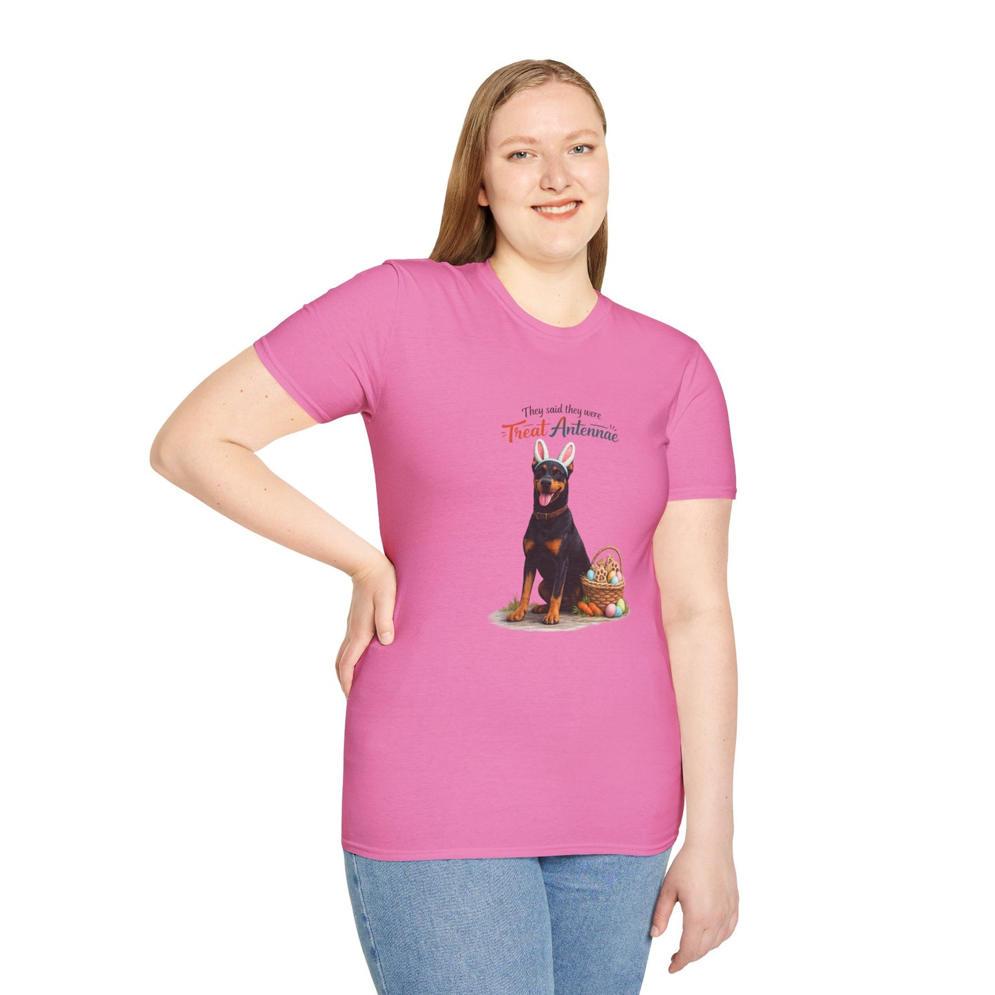 Doberman Treat Antenna™ – Easter Dog Lover Tee