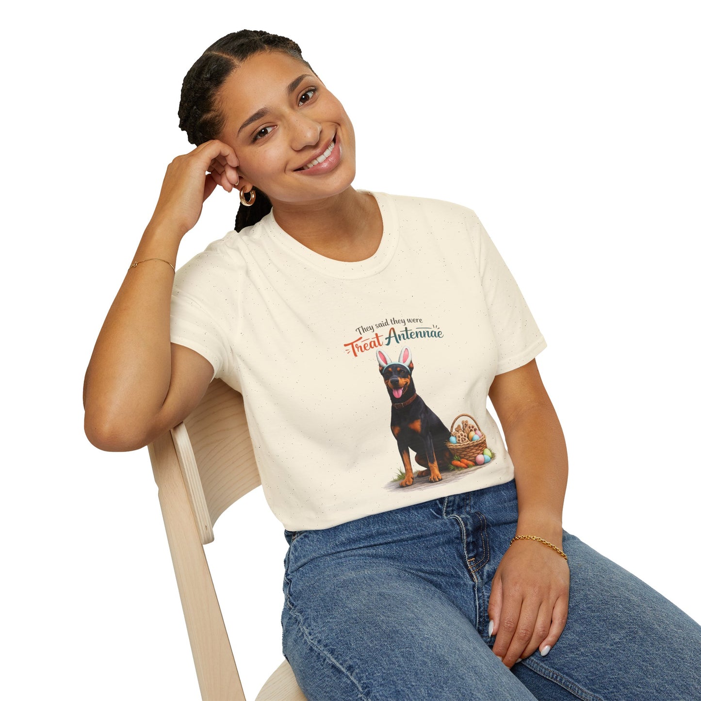 Doberman Treat Antenna™ – Easter Dog Lover Tee