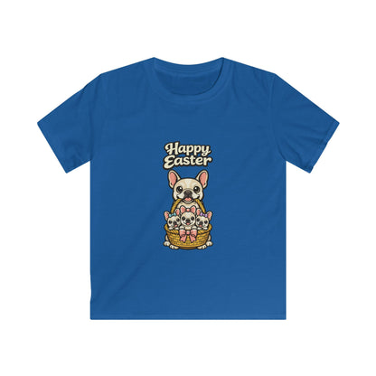 French Bulldog Family Happy Easter — Youth Dog Lover Tee