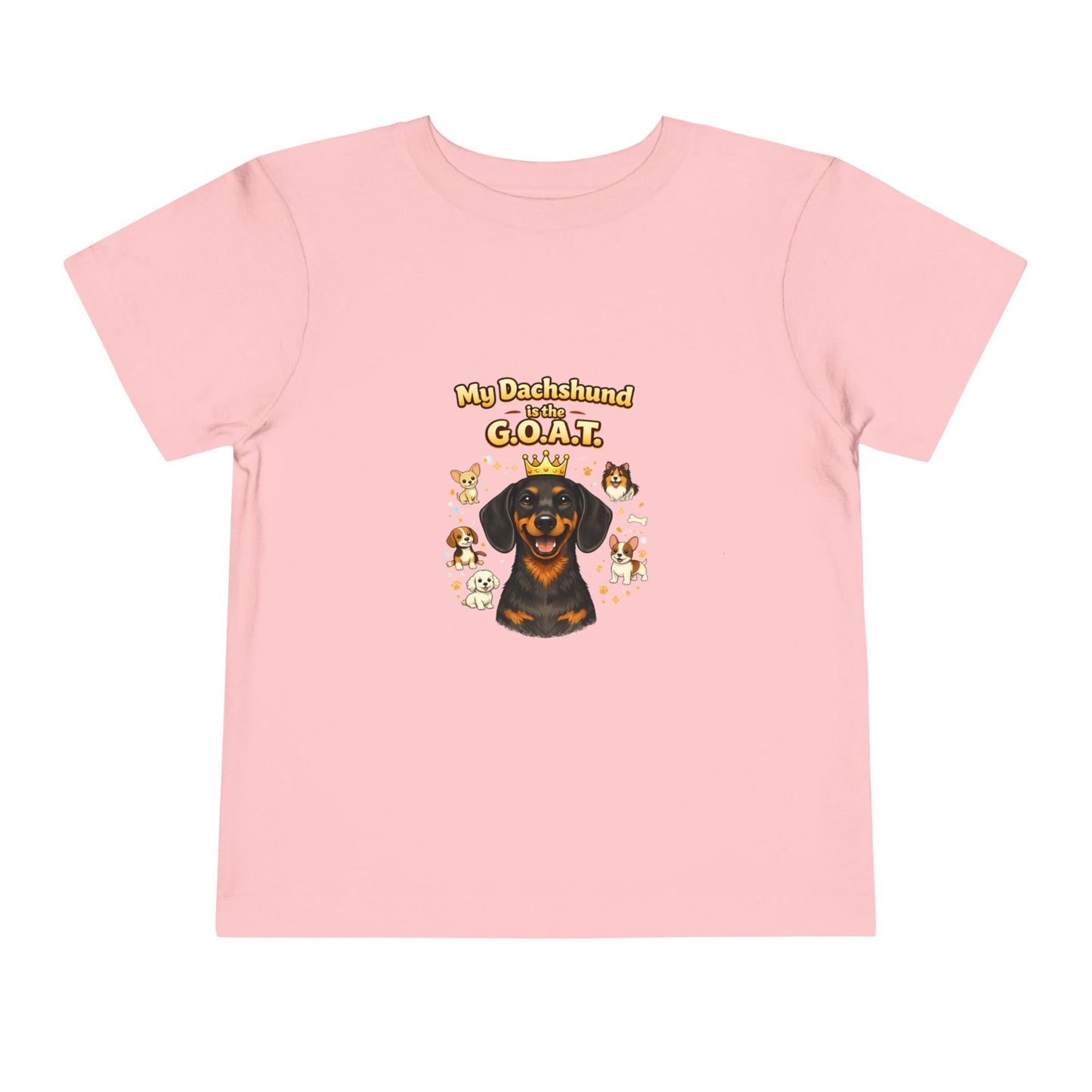 Let your toddler show their pride -- "My Dachshund is the G.O.A.T." – Toddler T-Shirt