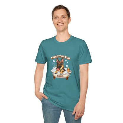 Bath Time Survivor – Personalized Dog Spa T-Shirt – Paw Spa Days Remembered