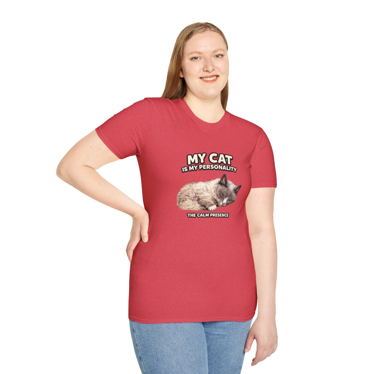 My Cat Is My Personality – "The Calm Presence" – Personalized Custom Cat Shirt