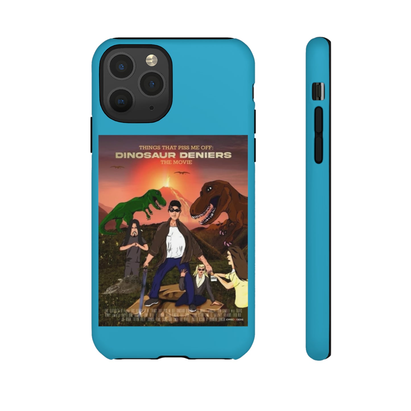 Dinosaur Deniers: The Movie Tough Phone Case (turquoise)