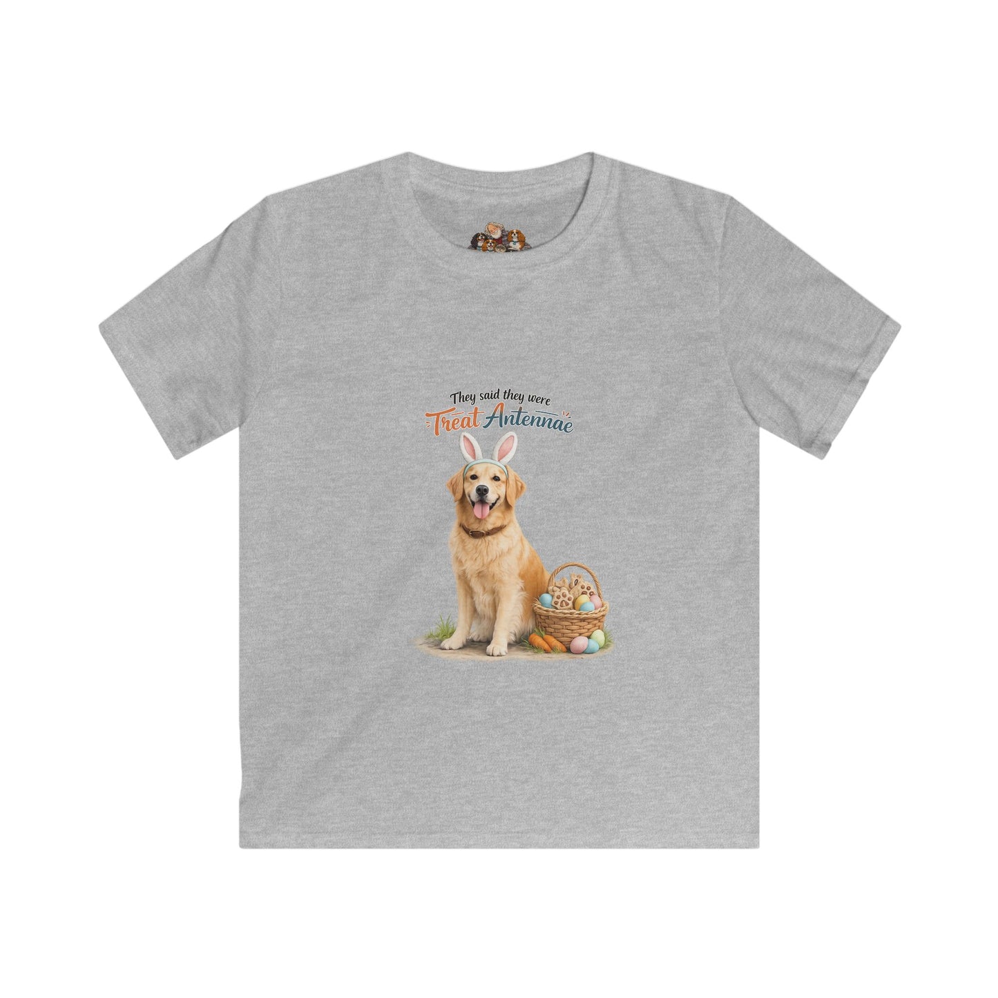 Golden Retirever Treat Antennae™ — Youth Dog Lover Tee