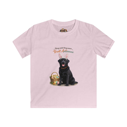 Black Lab Treat Antennae™ — Youth Dog Lover Tee