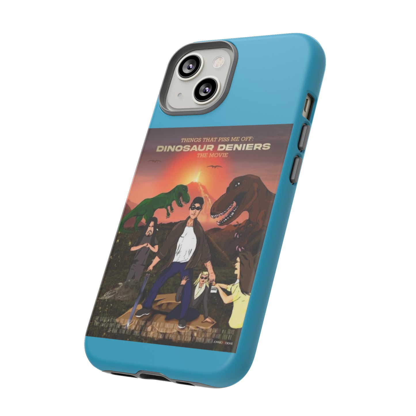 Dinosaur Deniers: The Movie Tough Phone Case (turquoise)