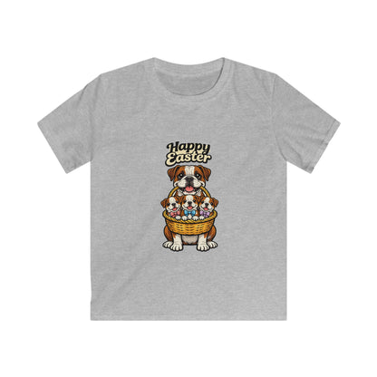 Bulldog Happy Easter — Youth Dog Lover Tee