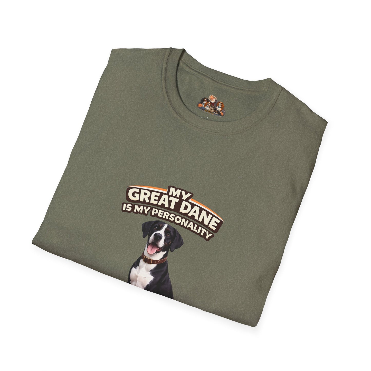 My Great Dane Is My Personality – Oversized Love – Personalized Dog Breed Tee