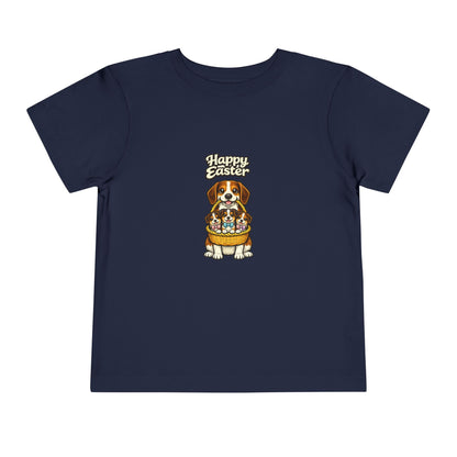 Beagle Family Happy Easter -- Toddler Dog Lover Tee