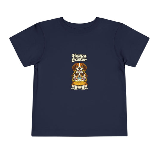 Beagle Family Happy Easter -- Toddler Dog Lover Tee