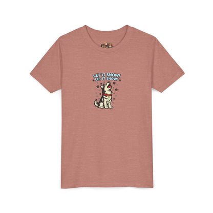 Let It Snow! Let It Snow! -- Youth Dog Lover Tee