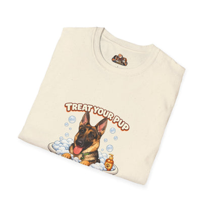Bath Time Survivor – Personalized Dog Spa T-Shirt – Paw Spa Days Remembered