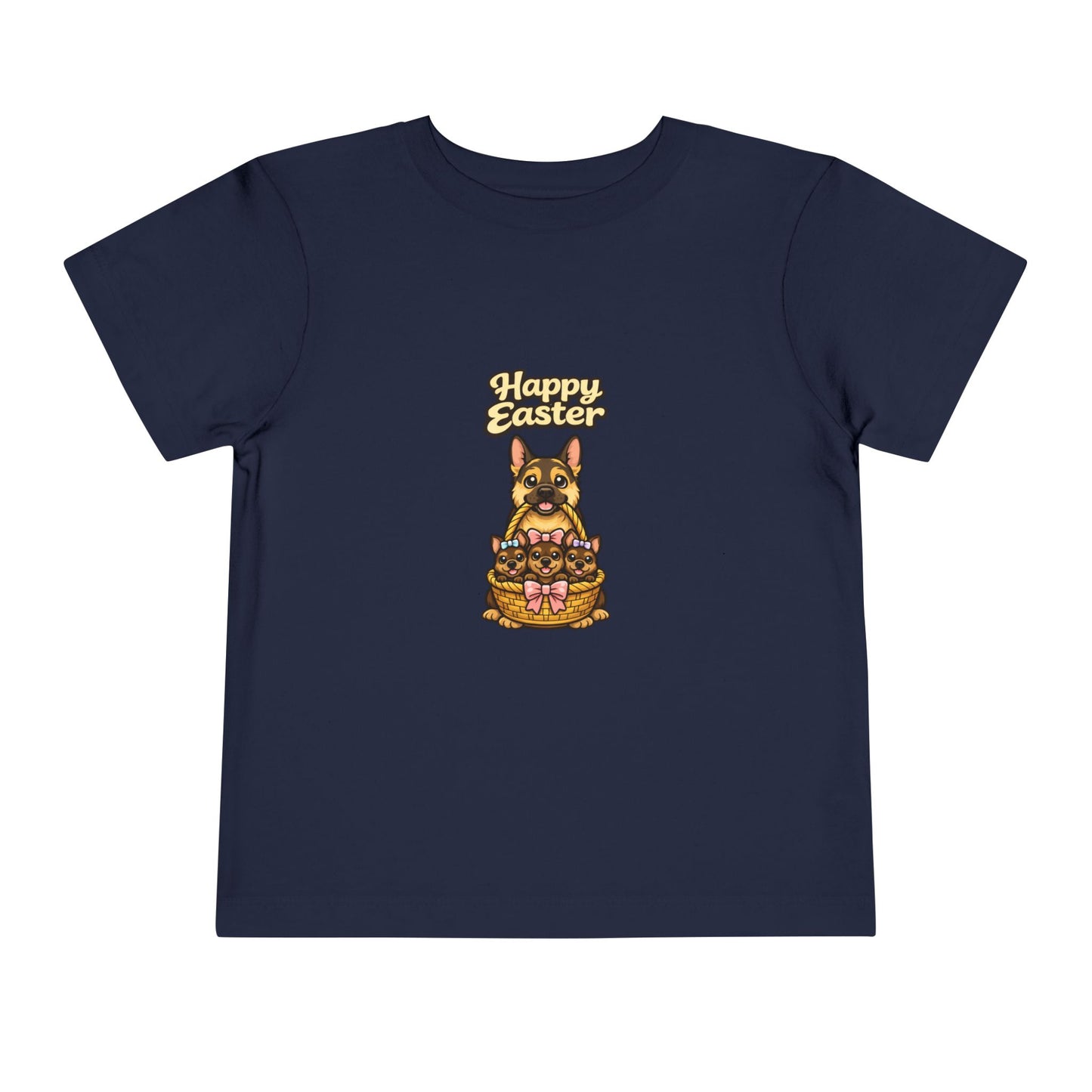 German Shepherd Family Happy Easter -- Toddler Dog Lover Tee