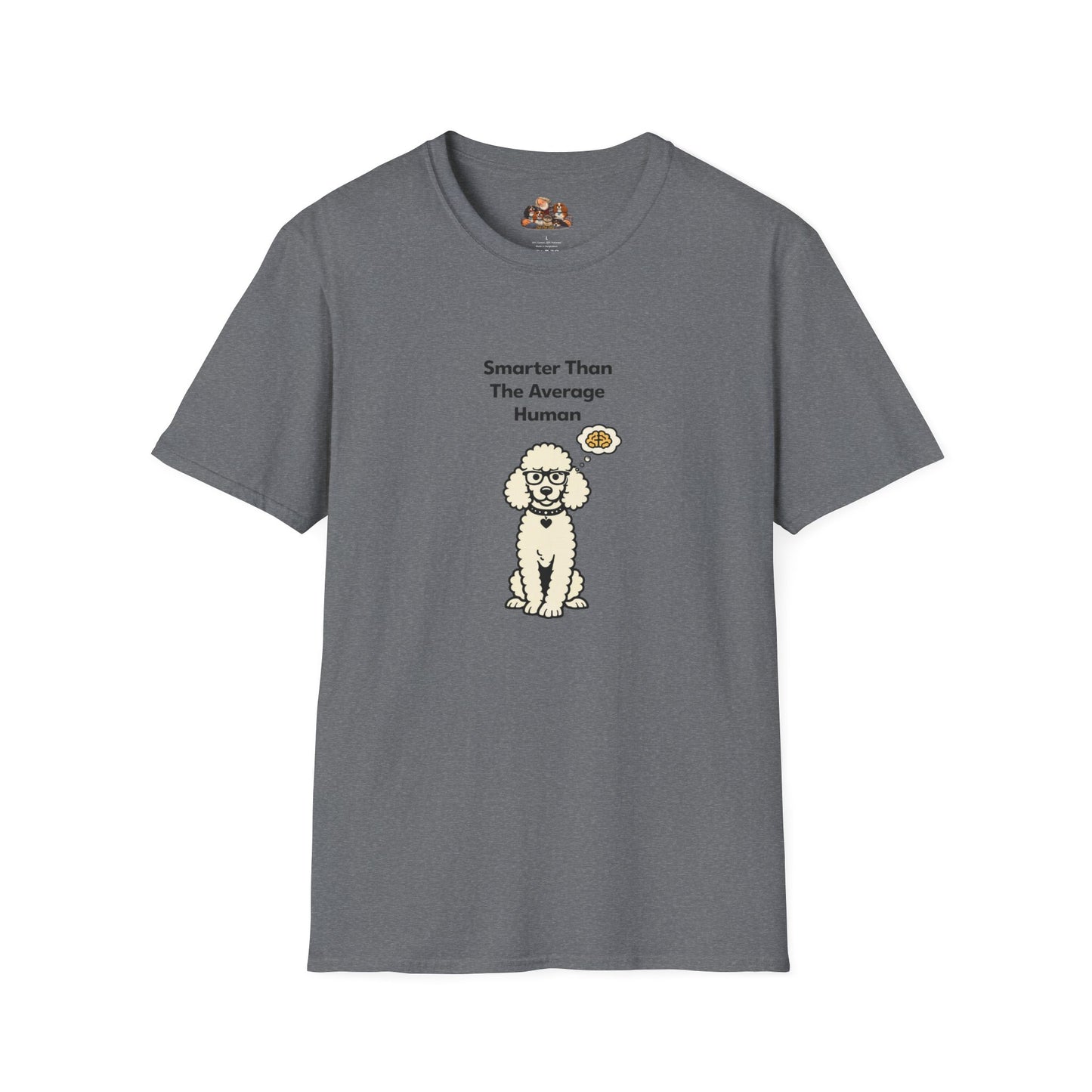 Smarter Than The Average Human  —  Soft-Color Minimalist Family Collection For Adult Dog Lovers