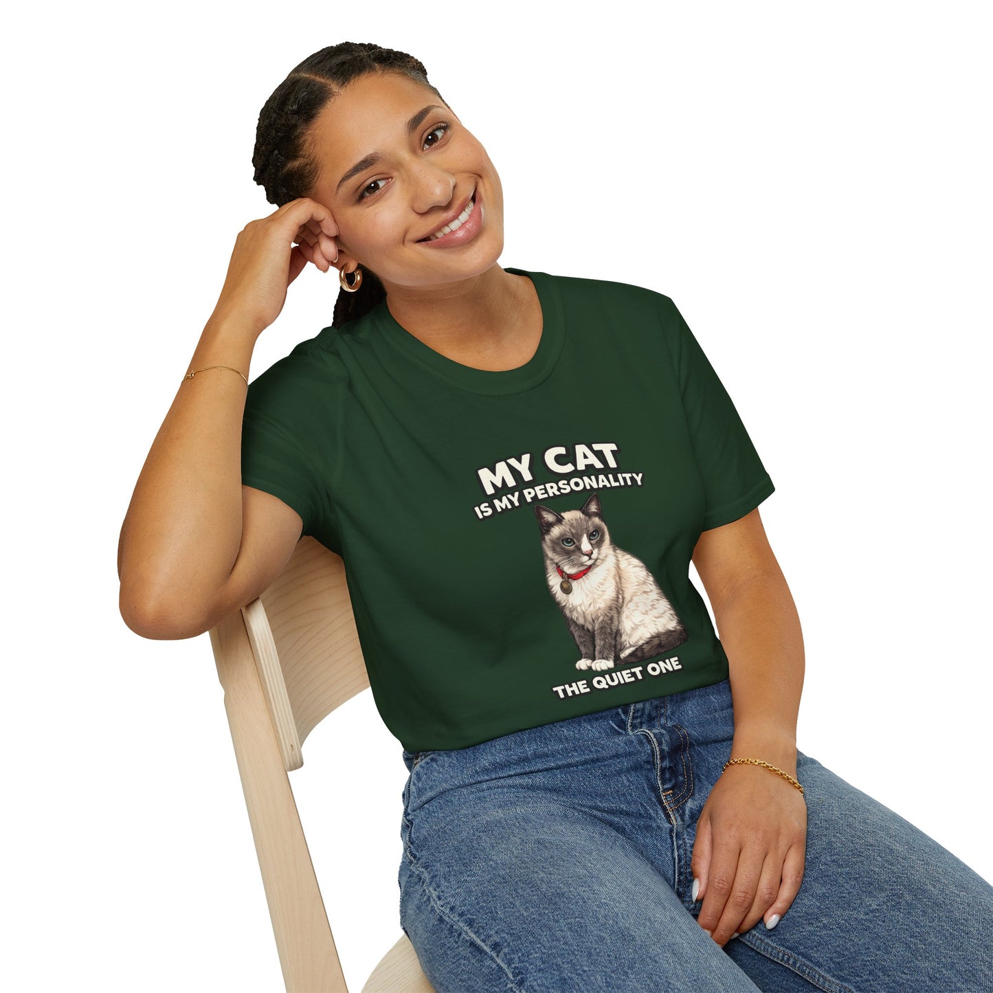My Cat Is My Personality – "The Quiet One" – Personalized Custom Cat Shirt