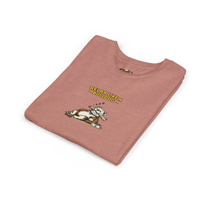 Relax Like A Bulldog  -- Youth Dog Lover Tee