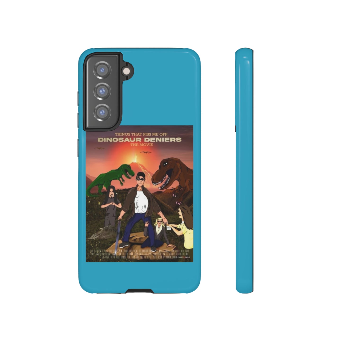 Dinosaur Deniers: The Movie Tough Phone Case (turquoise)