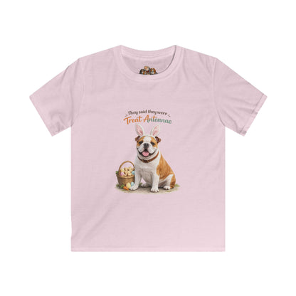 Bulldog Treat Antennae™ — Youth Dog Lover Tee