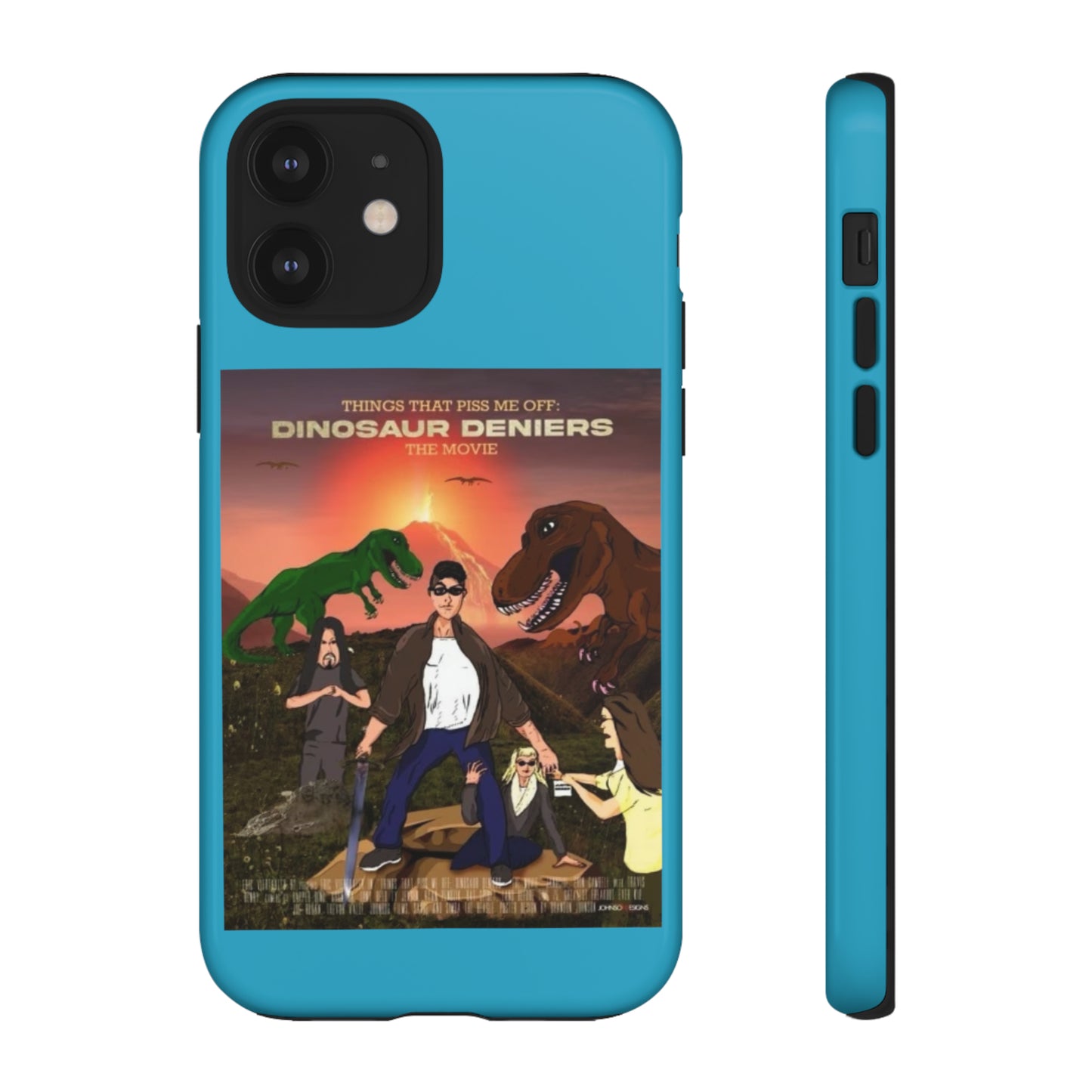 Dinosaur Deniers: The Movie Tough Phone Case (turquoise)