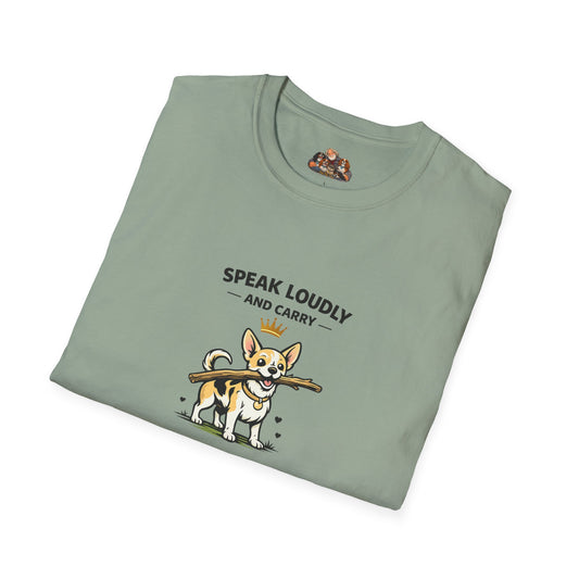 Speak Loudly And Carry A Large Stick  —  Soft-Color Minimalist Family Collection For Adult Dog Lovers