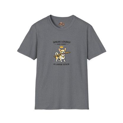 Speak Loudly And Carry A Large Stick  — Soft-Color Minimalist Family Collection For Adult Dog Lovers