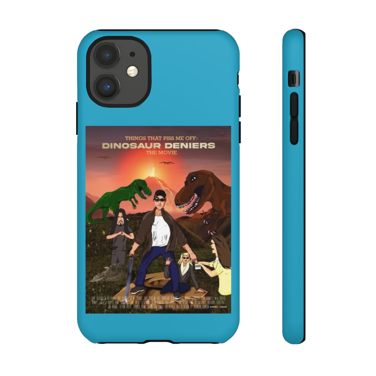 Dinosaur Deniers: The Movie Tough Phone Case (turquoise)