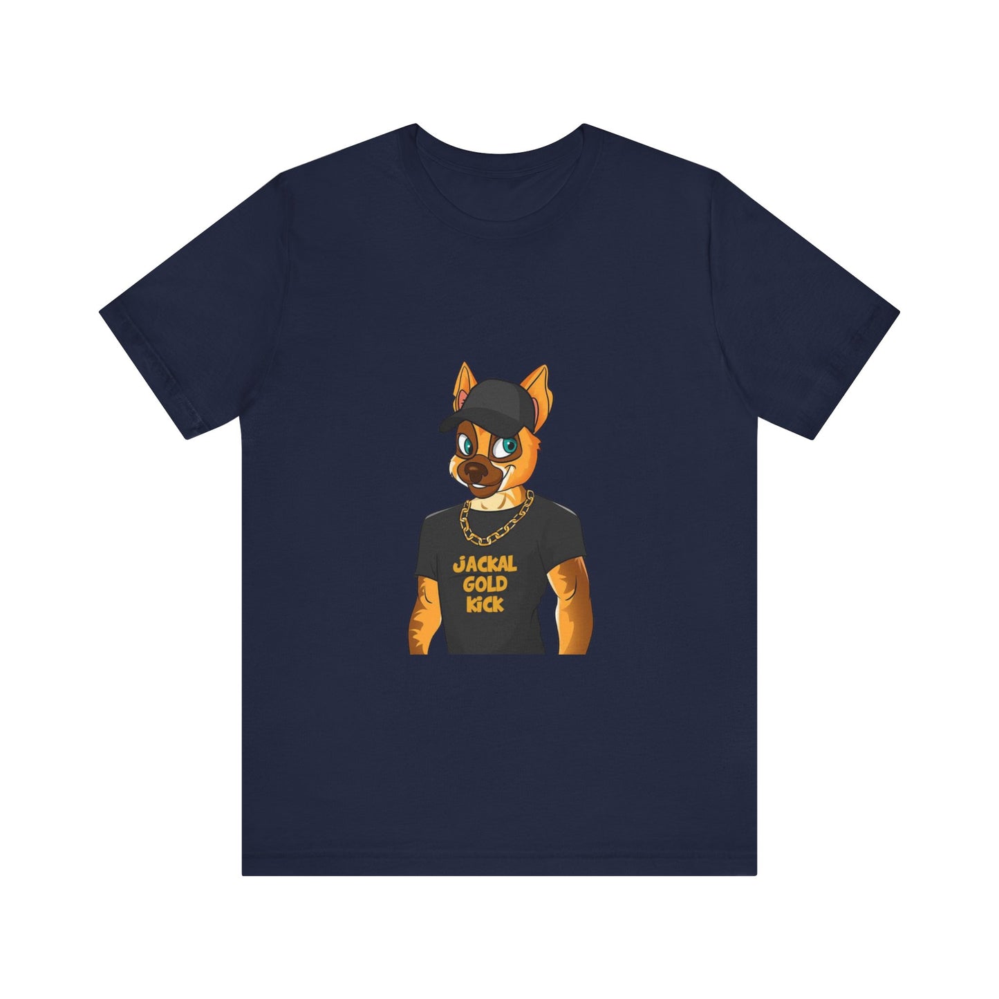‘Jackal Gold Kick’ Unisex Jersey Short Sleeve Tee