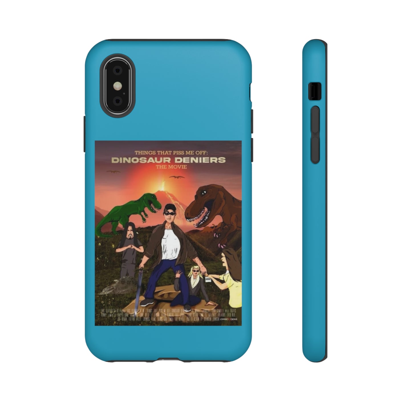 Dinosaur Deniers: The Movie Tough Phone Case (turquoise)