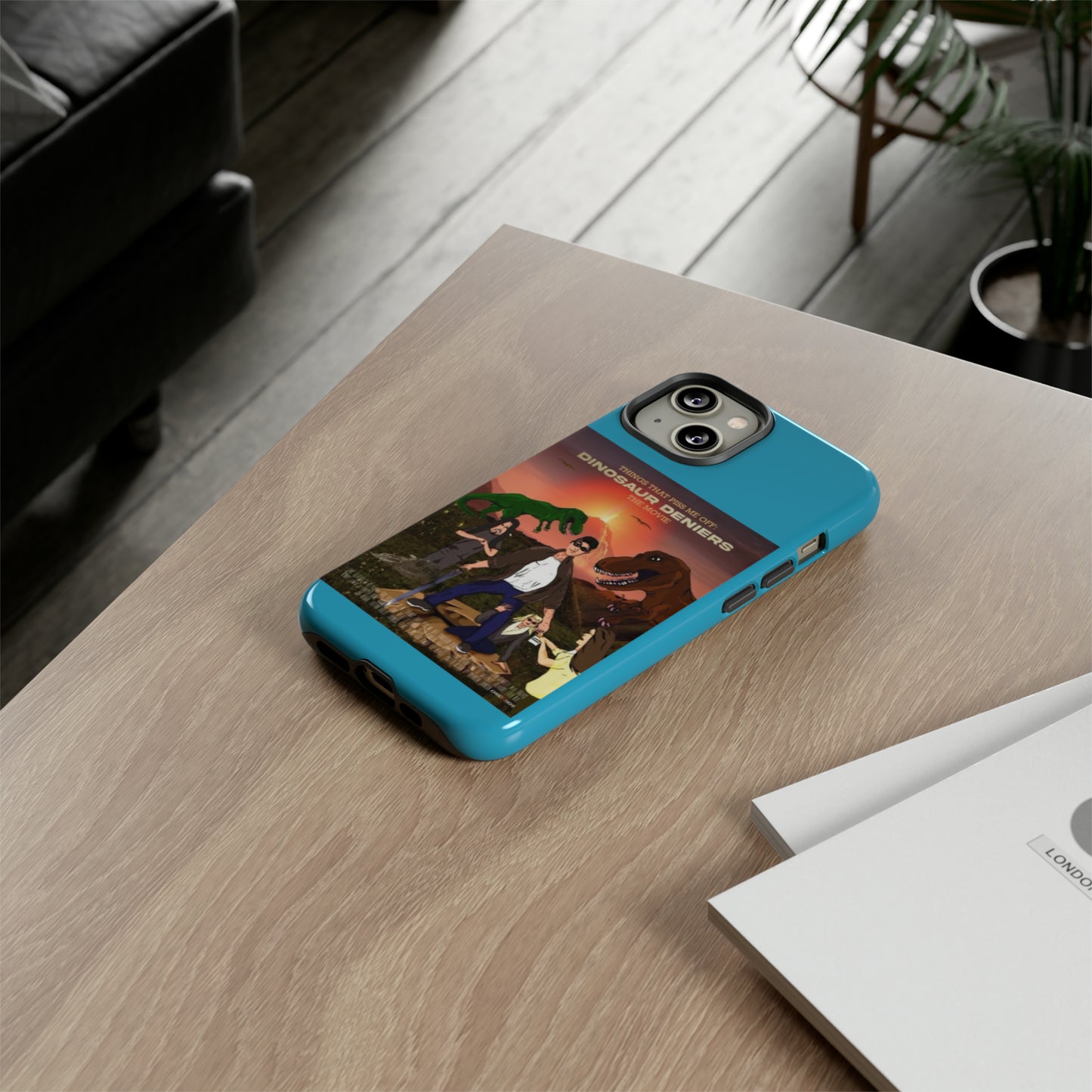 Dinosaur Deniers: The Movie Tough Phone Case (turquoise)