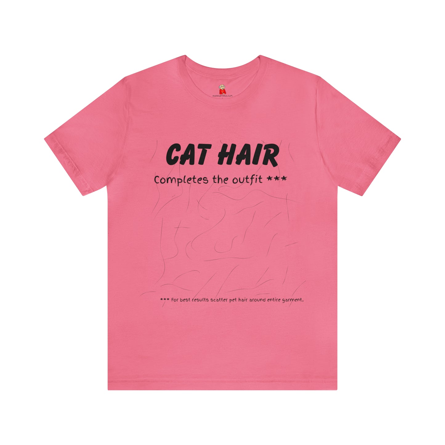 BLACK Cat Hair Completes the Outfit Unisex Jersey Tee