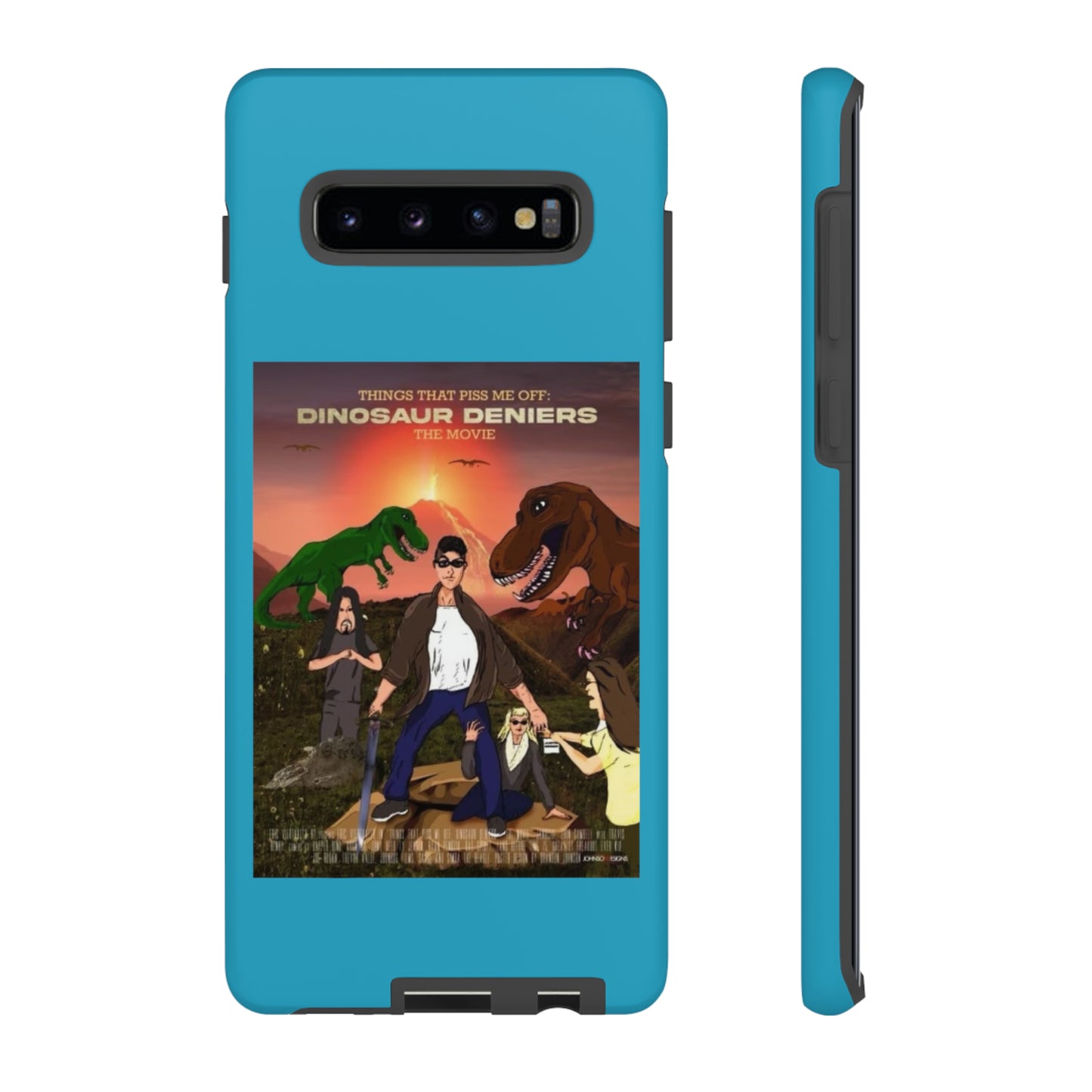 Dinosaur Deniers: The Movie Tough Phone Case (turquoise)