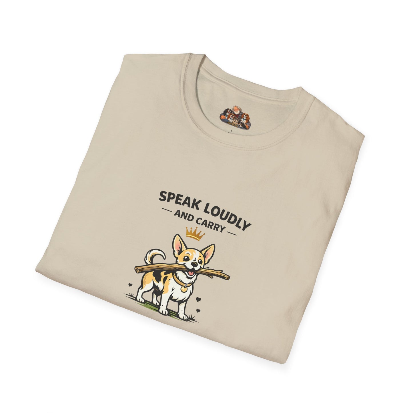 Speak Loudly And Carry A Large Stick  —  Soft-Color Minimalist Family Collection For Adult Dog Lovers