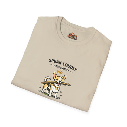 Speak Loudly And Carry A Large Stick  —  Soft-Color Minimalist Family Collection For Adult Dog Lovers
