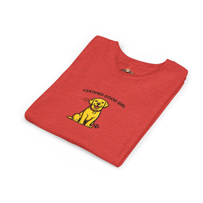 Certified Good Girl -- Youth Dog Lover Tee