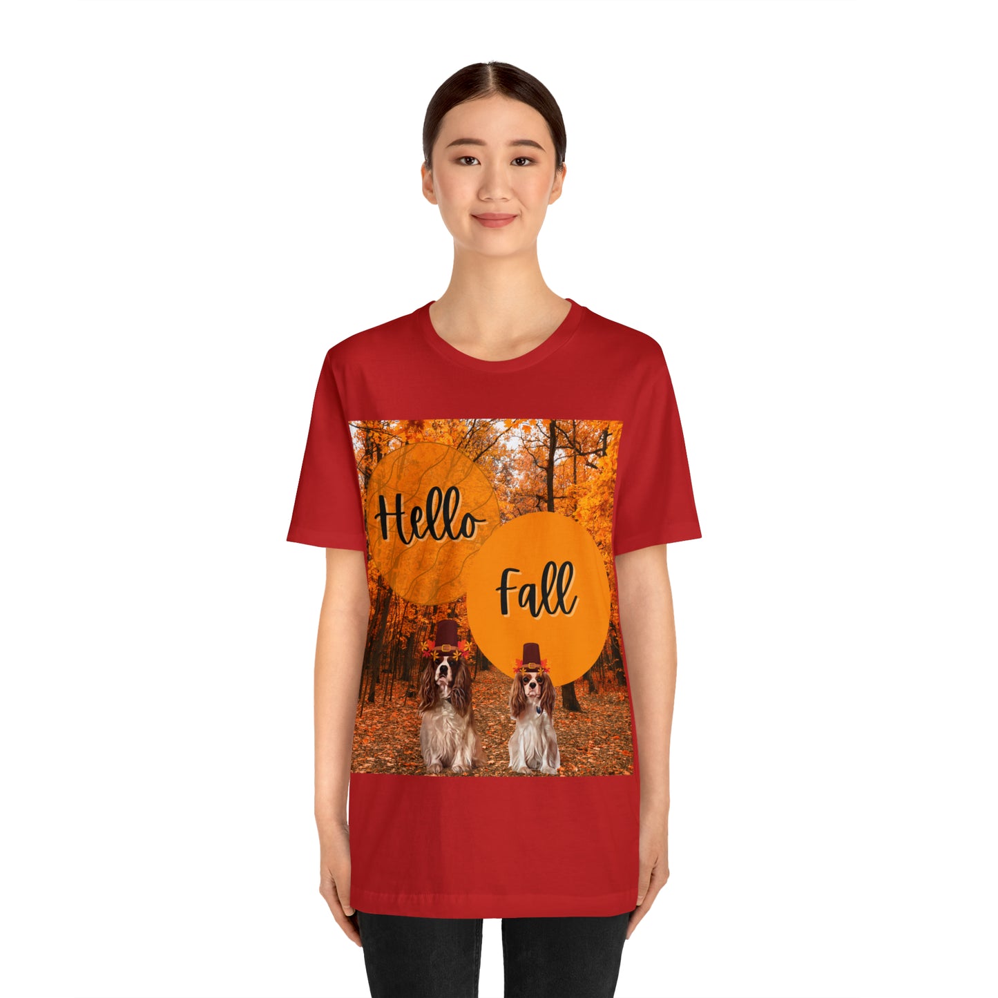 Barney and Opie Hello Fall Unisex Jersey Short Sleeve Tee