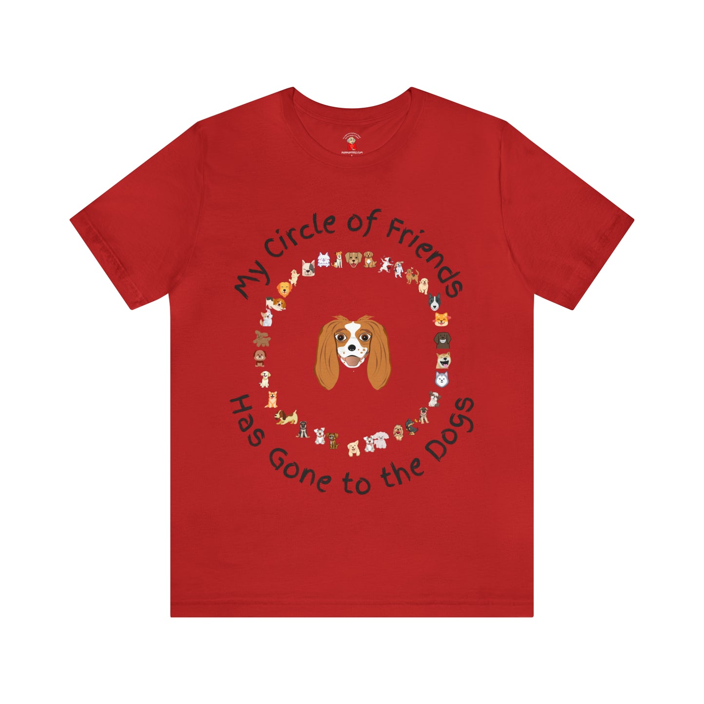 Barney’s Circle of Friends Has Gone to the Dogs! Unisex Jersey Short Sleeve Tee