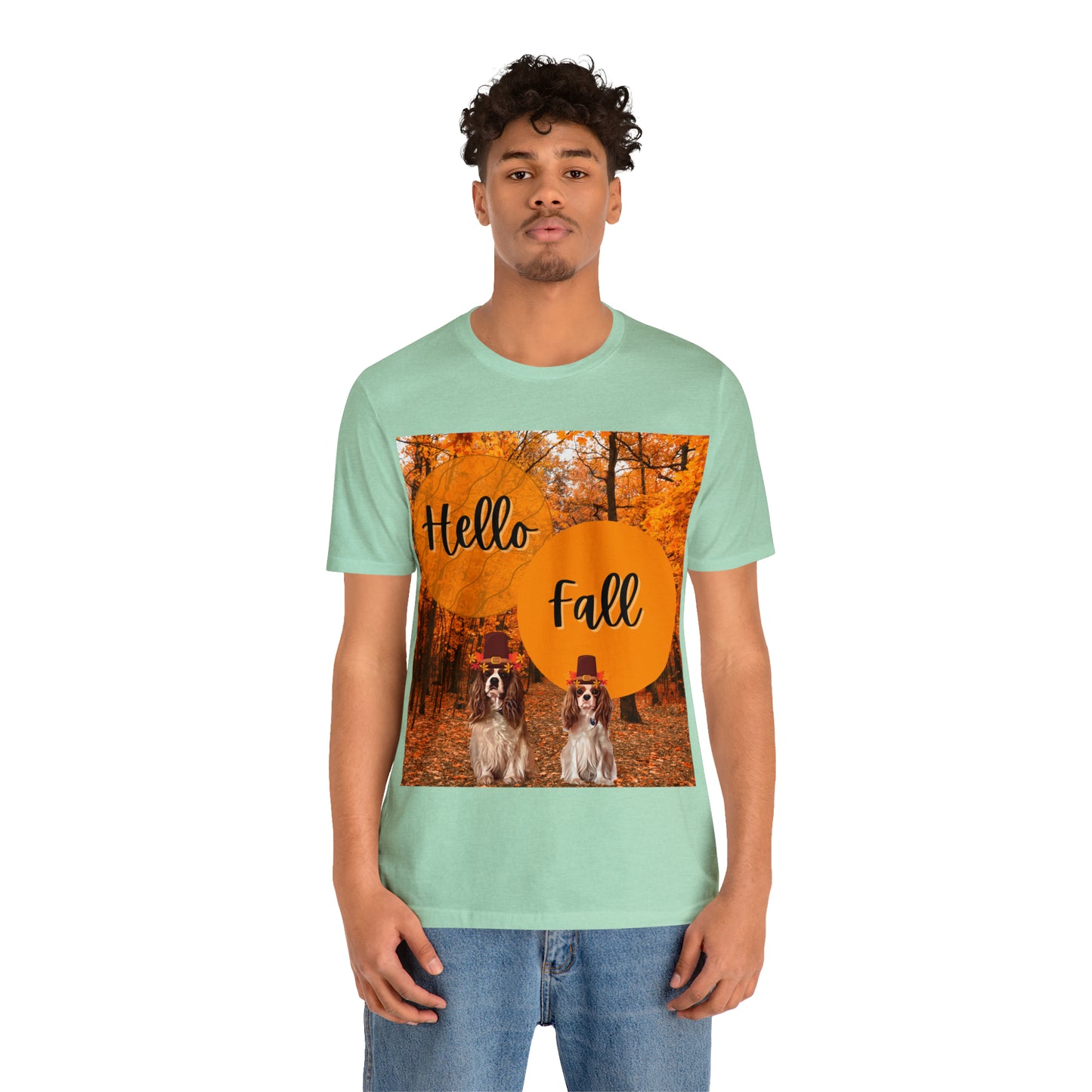 Barney and Opie Hello Fall Unisex Jersey Short Sleeve Tee