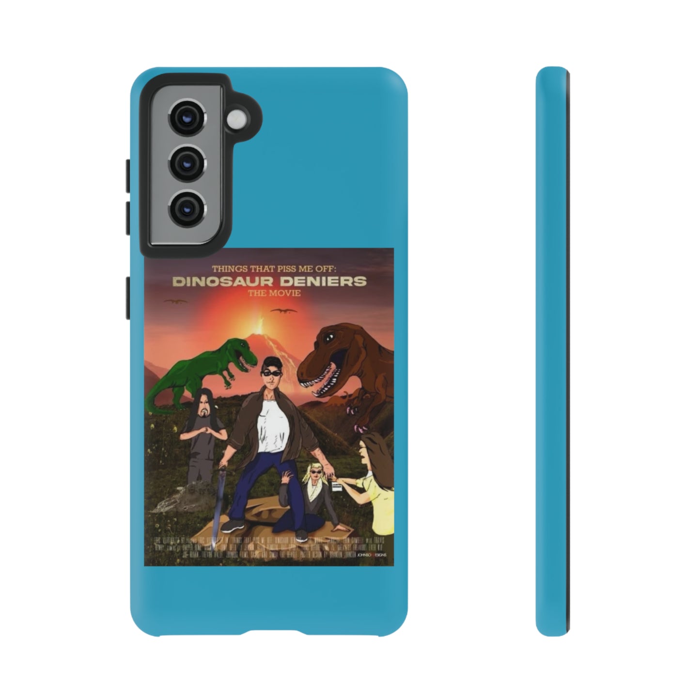 Dinosaur Deniers: The Movie Tough Phone Case (turquoise)