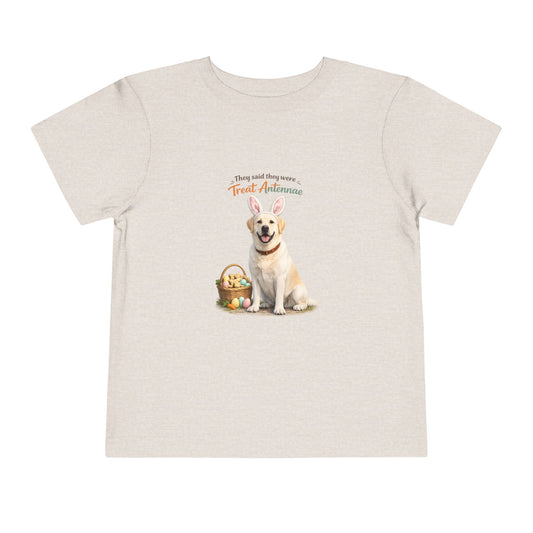 Yellow Lab Treat Antennae™ -- Toddler Dog Lover Tee