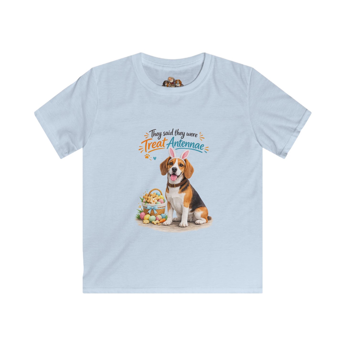 Beagle Treat Antennae™ — Youth Dog Lover Tee