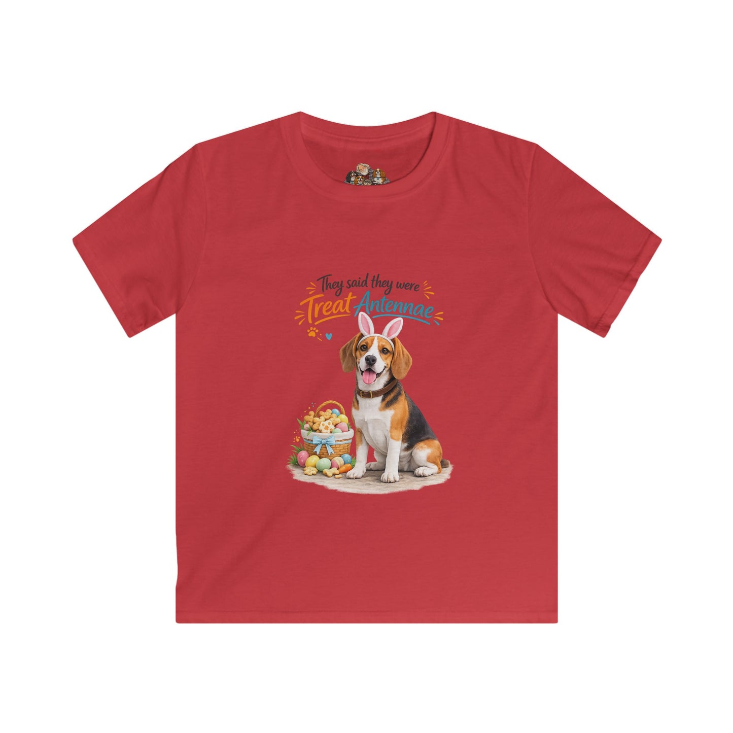 Beagle Treat Antennae™ — Youth Dog Lover Tee