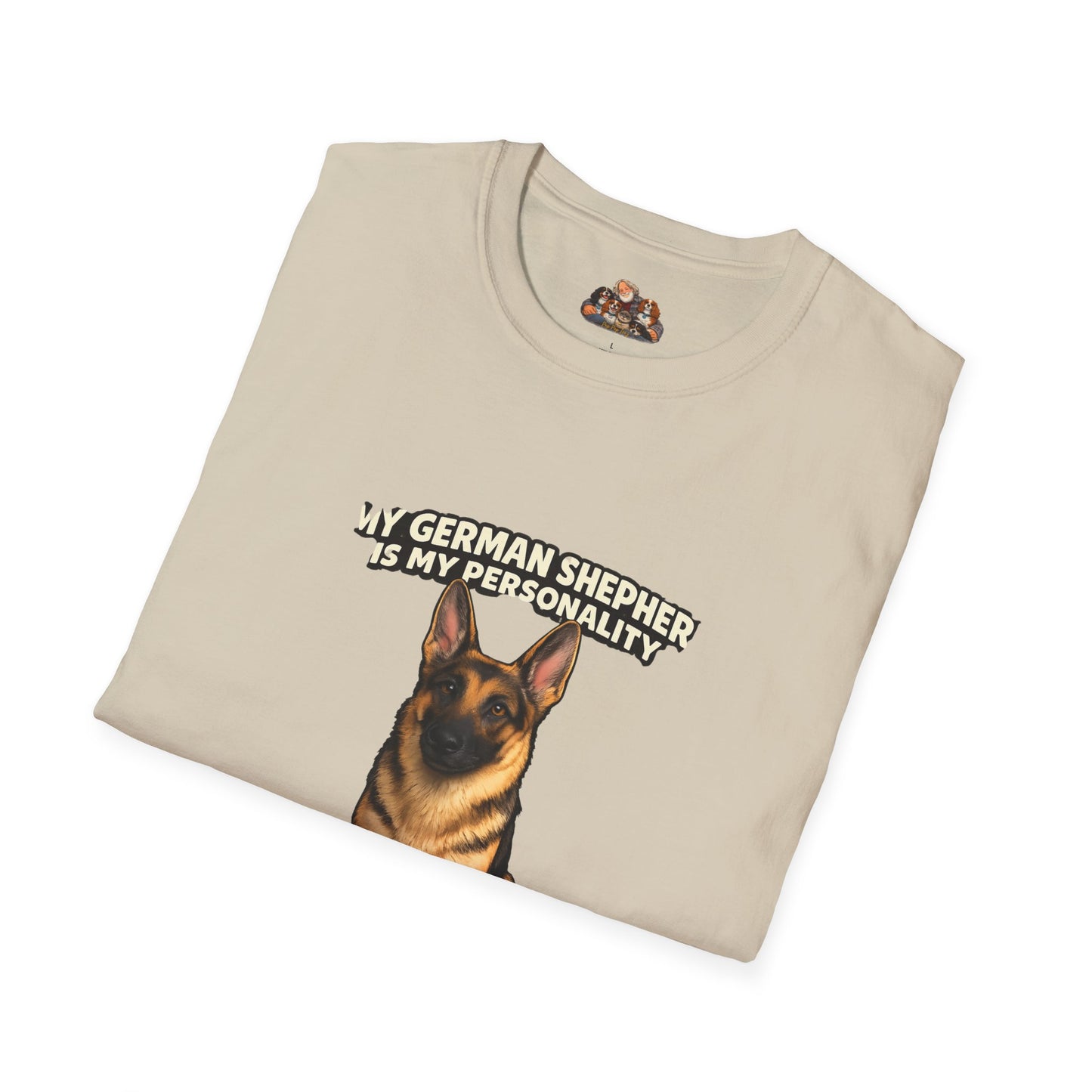 My German Shepherd Is My Personality -- Locked In -- Personalized Dog Breed Tee